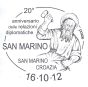 Emissione congiunta 20° Anniversario delle relazioni diplomatiche fra San Marino e la Croazia   