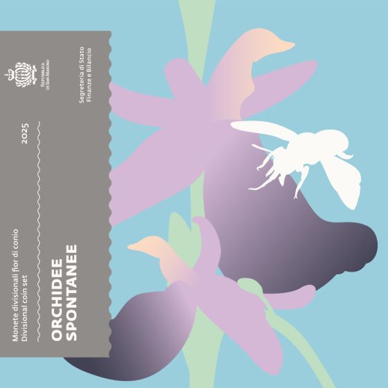 Divisionale fdc + 5 Euro 2025 9 pz.
