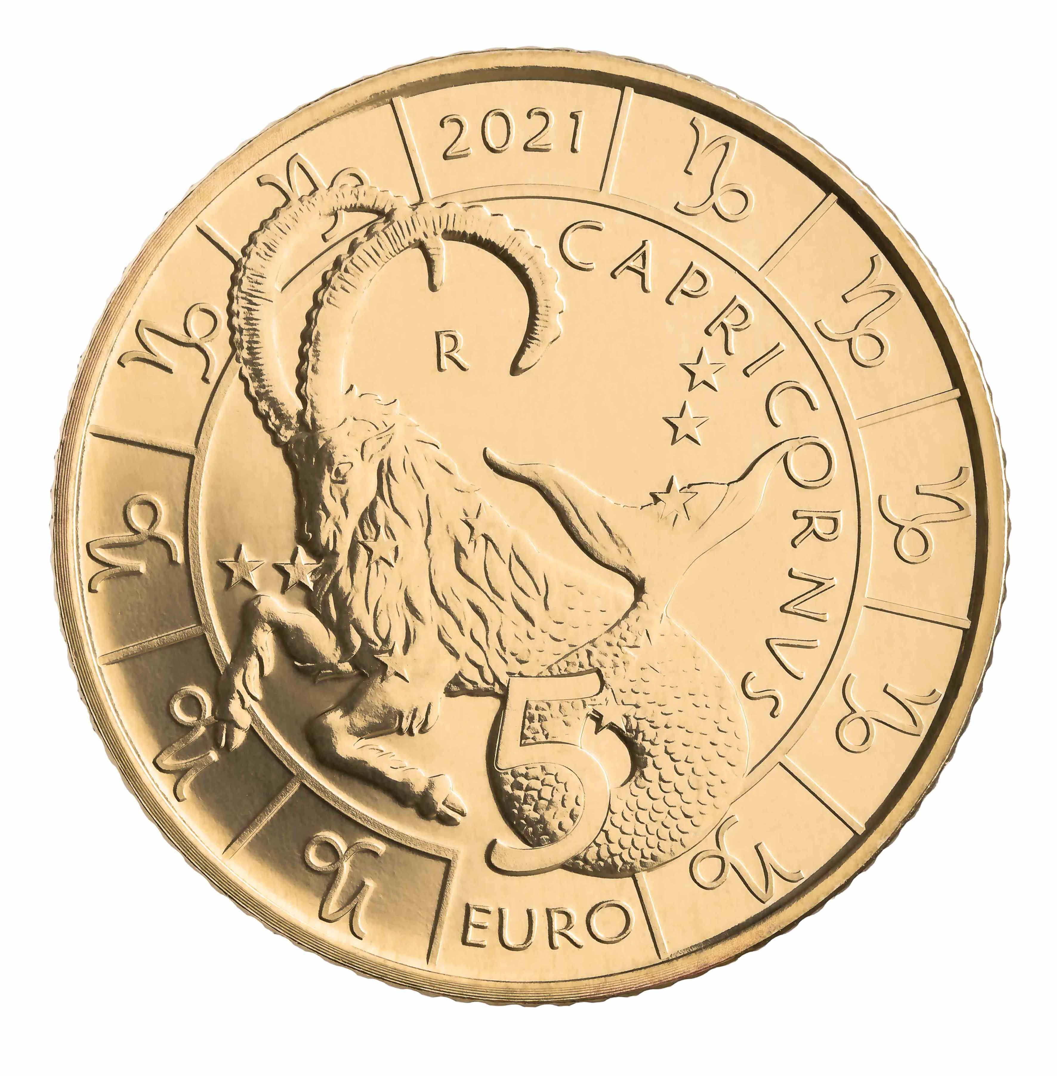 5 Euro Zodiaco Capricorno - Divisione Filatelica Numismatica