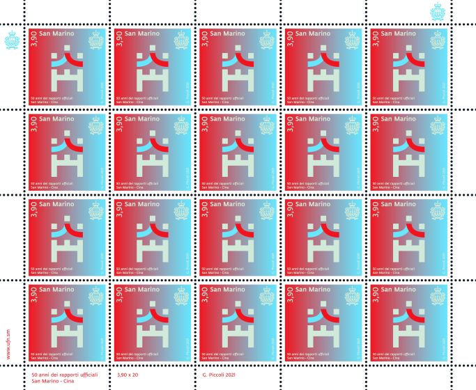 Foglio Repubblica Popolare Cinese