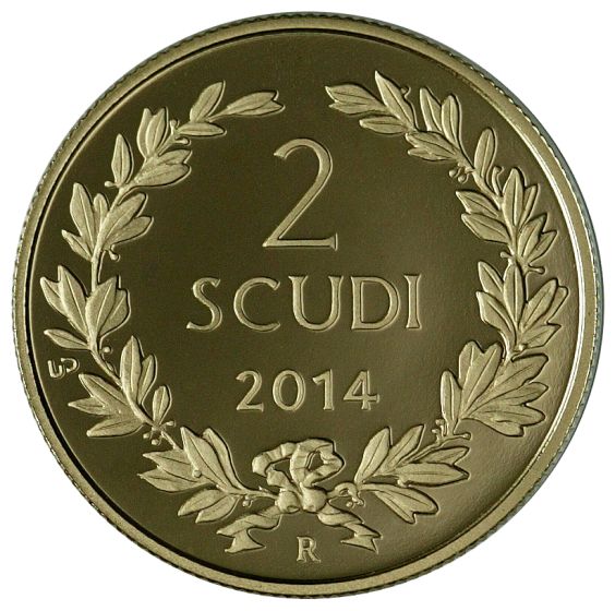 2 Scudi oro "150° ann. prima emissione di monete"