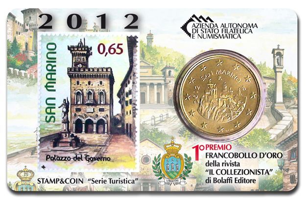 Stamp & Coincard "Government Palace"