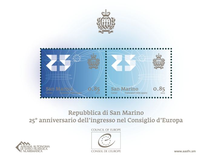 25th Ann. of San Marino in the Coucil of Europe