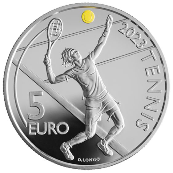 5 Euro coin "Tennis San Marino Open"