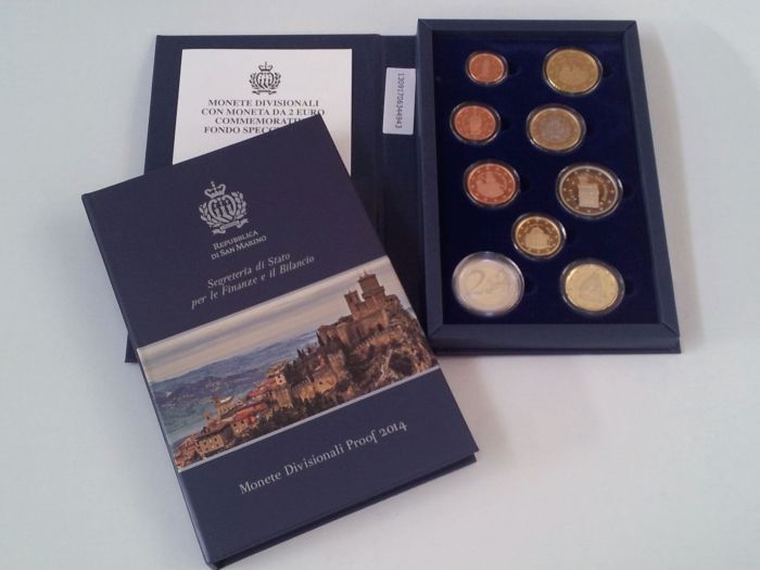 Divisional Coins Set in Proof and a 2 Euro commemorative coin in proof