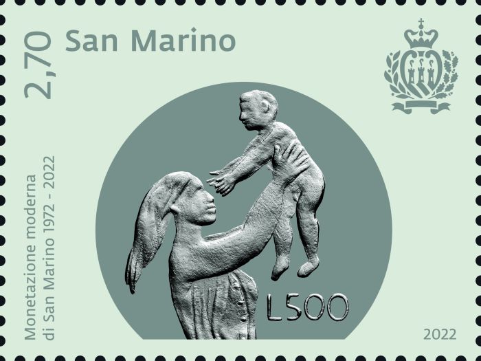 50th anniversary of the modern coins of San Marino