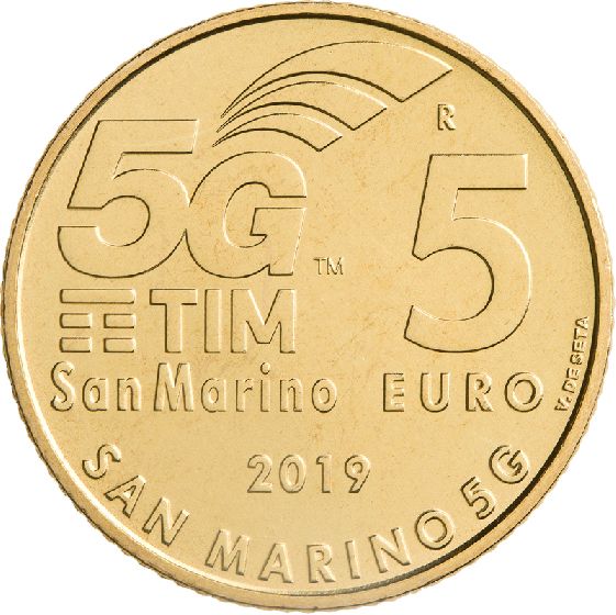 5 Euro coin "San Marino 5G"