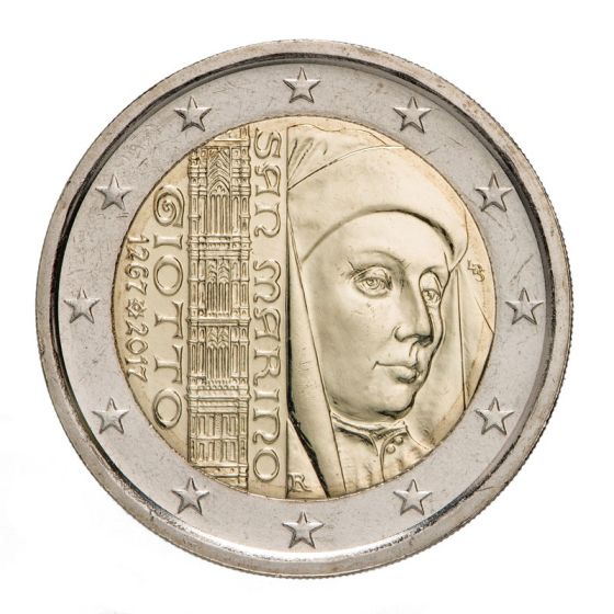 2 Euro commemorative uncirculated - "750th anniversary of the birth of Giotto"