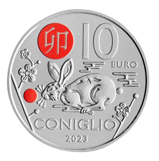 10 Euro "Coniglio" Calendario lunare cinese