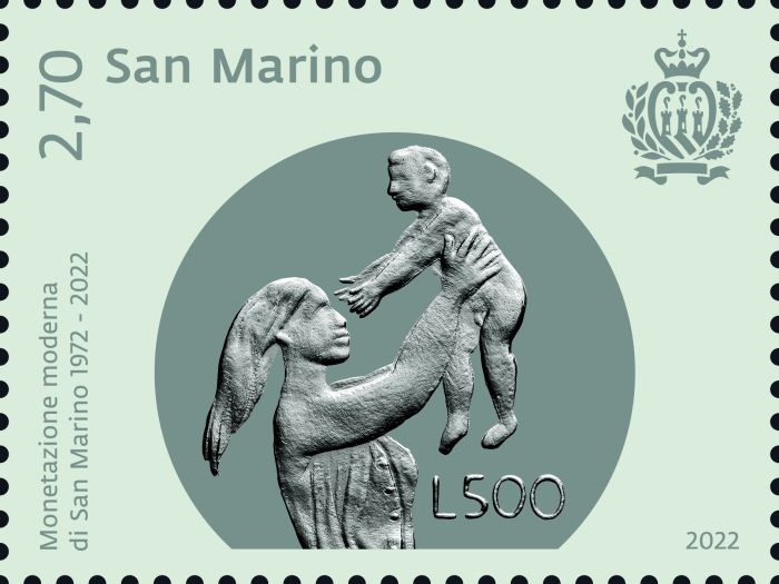 50° anniversario della monetazione moderna di San Marino