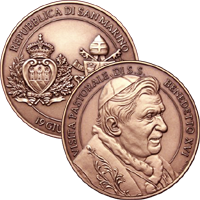 Medaglia "Visita del Santo Padre Benedetto XVI"