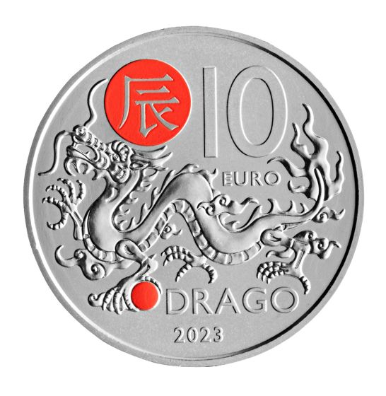 10 Euro coin Chinese Lunar Calendar "Dragon"